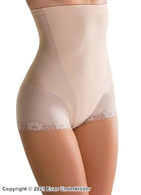 Shapewear boyshort-truser, kniplinger, antiskli silikonbånd